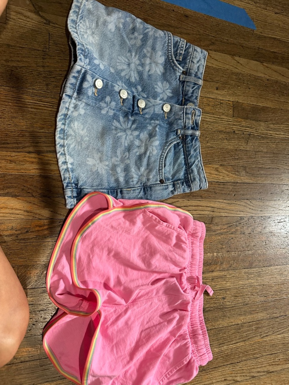 Zara denim skirt and shorts girls bundle